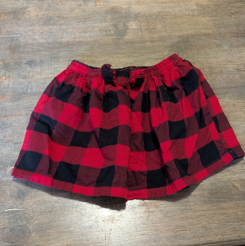 EUC Red & Black Plaid Girls Skirt *N18
